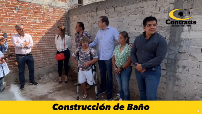 Arranque de obra, construcción de baño, colonia San Pablo