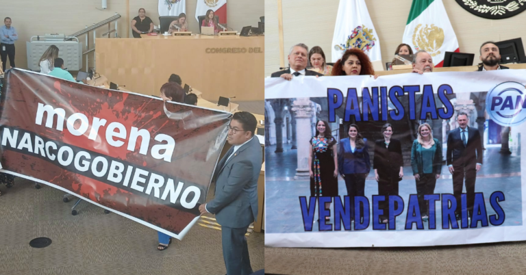 Congreso de Guanajuato: Chocan PAN y Morena por mitin de Gobernadora