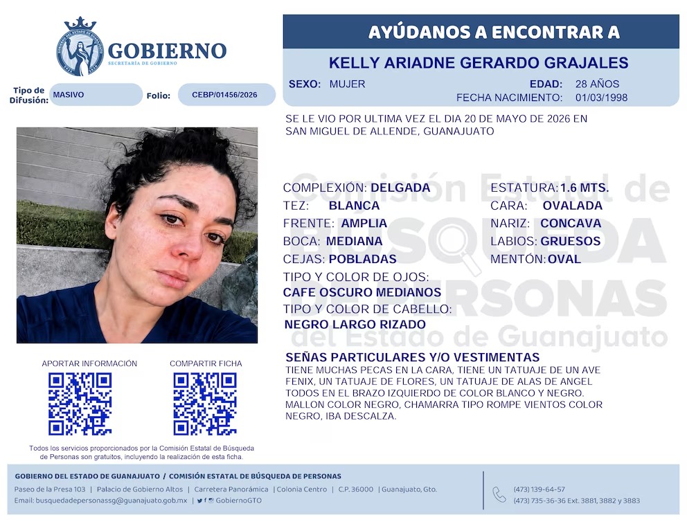 Nieta desaparecida: Buscan a familiar de Paquita la del Barrio en San Miguel de Allende