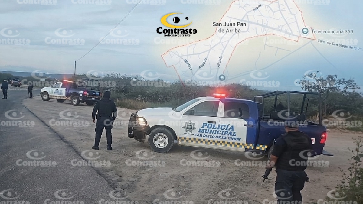 Ataque armado en San Juan Pan de Arriba, San Diego de la Unión, deja dos muertos y un herido grave