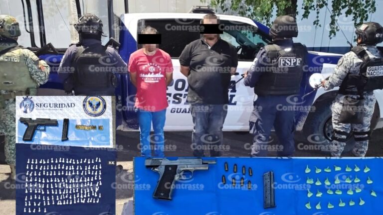 Caen cuatro con armas y dosis de cristal en San Francisco del Rincón