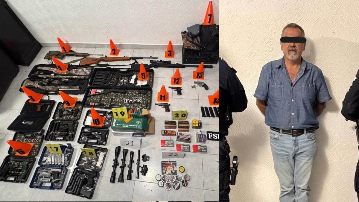 Decomiso de armas en León: caen un sujeto y 14 armas tras cateo de las fuerzas federales